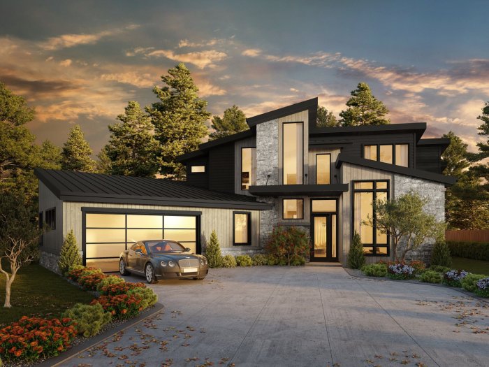 Desain rumah mewah 2 lantai