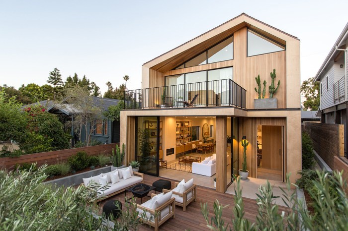 Desain rumah kayu modern