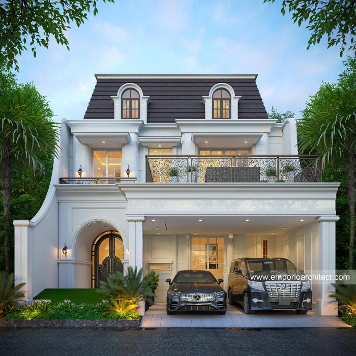 Mr. HNR 1593 Classic Modern House 2.5 Floors Design - Surabaya 33073 ...